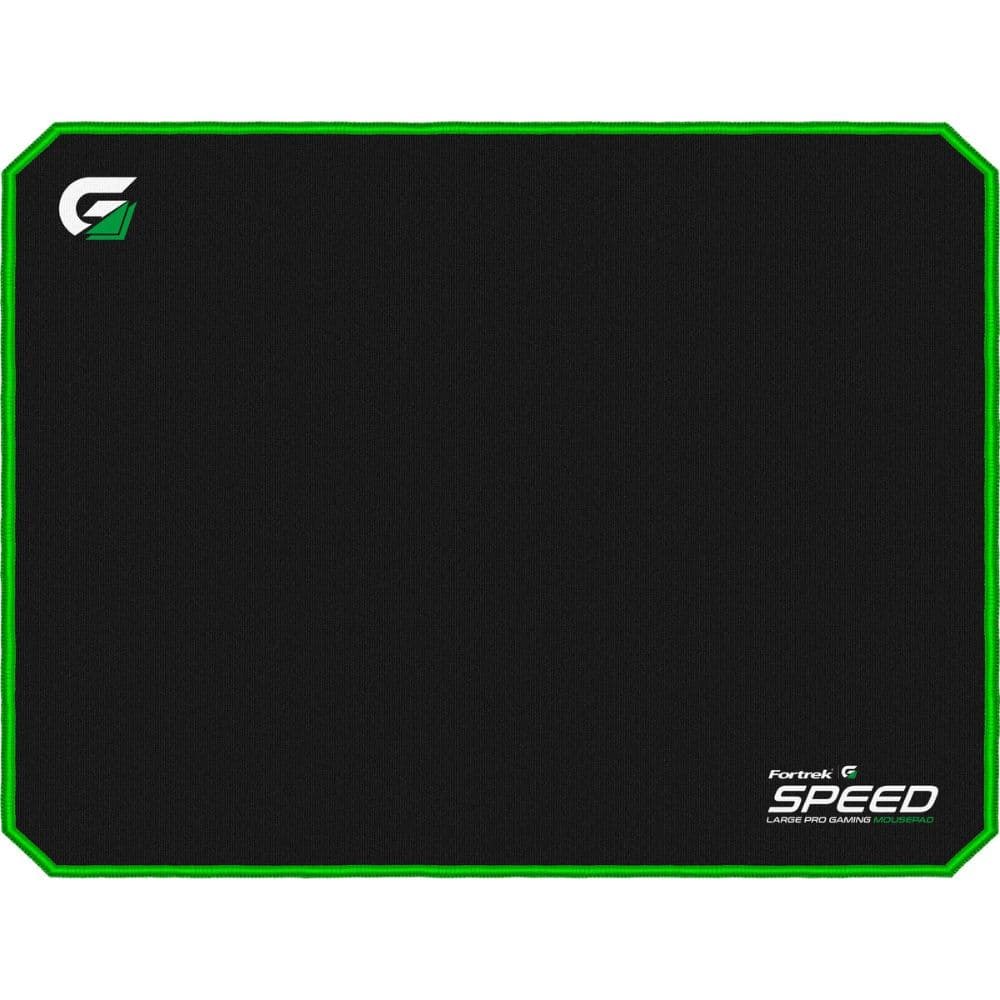 Fortrek Speed MPG102 Gaming Mouse Pad with Non-Slip Rubber Base, Medium Size Mousepad 35x44, Black/ Green