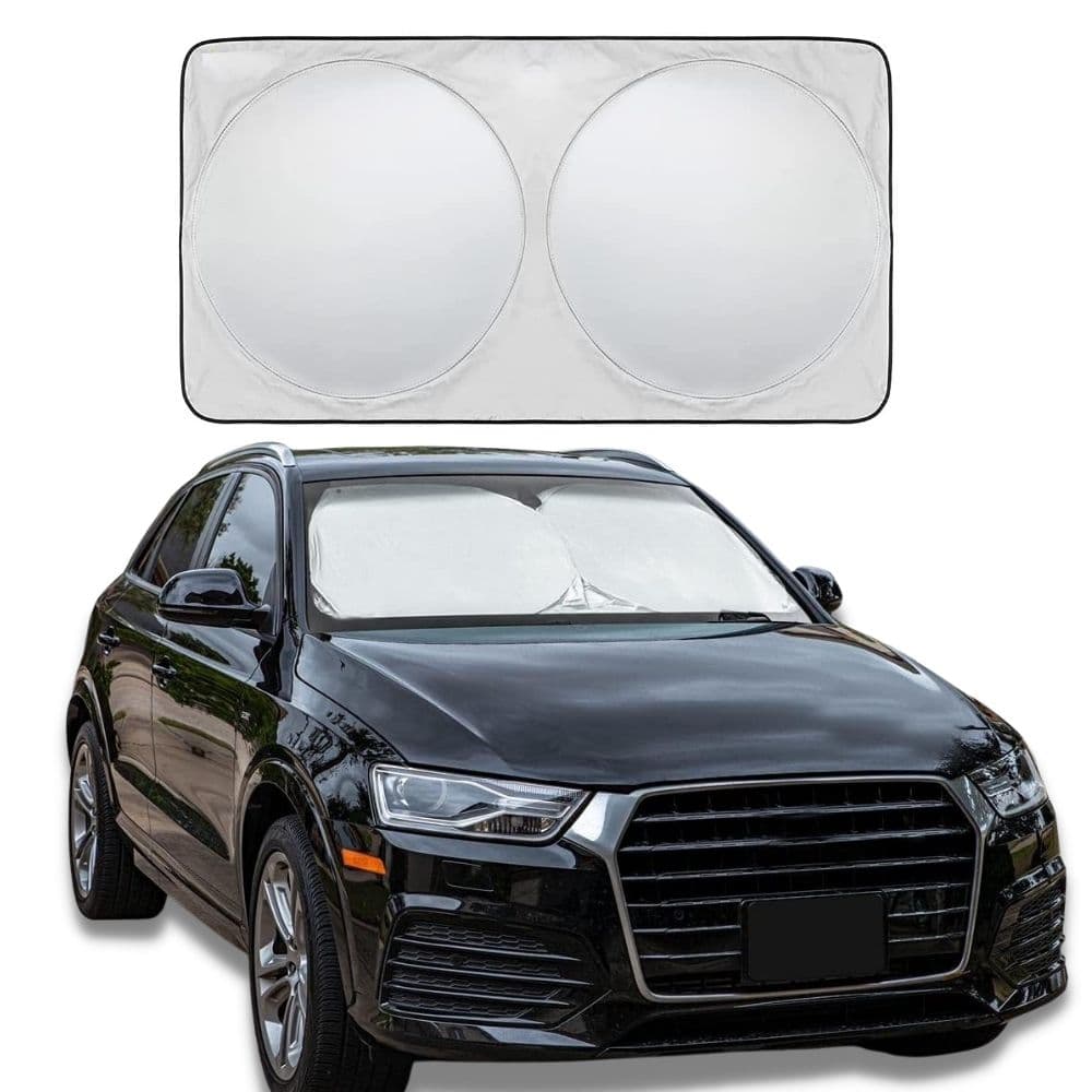 Maro WS-CM Car Windshield Sun Shade with Storage Pouch, Car Sun Visor, Medium Size 150 x 78cm