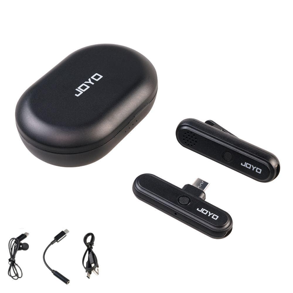 Joyo JW-05M Wireless Mini Microphone System USB Type-C Connectivity Wireless Mic for Live Streaming, Video Recording for Android