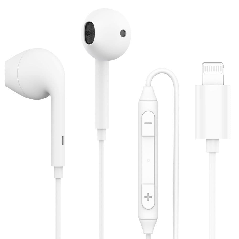 Joyroom JR-EP4 Ben Series Lightning Earphones, HD Call and Noise-Free Headset- White