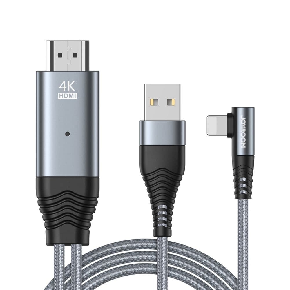 Joyroom SY-35L1 Lightning to HDMI Mirroring Cable Adapter 4K HD - 3M, Gray