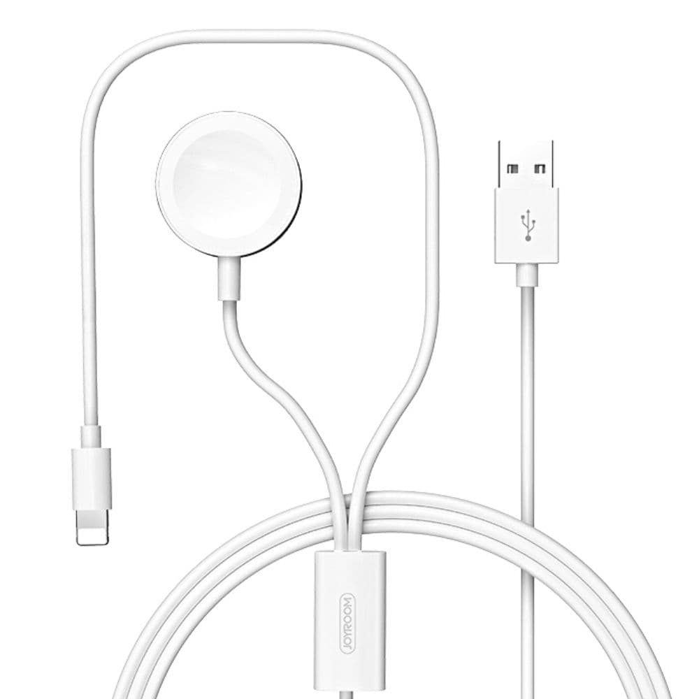 Joyroom S-IW002S 2-in-1 Wireless Apple Watch and iPhone 8-Pin Lightning Charging Cable, 1.5m